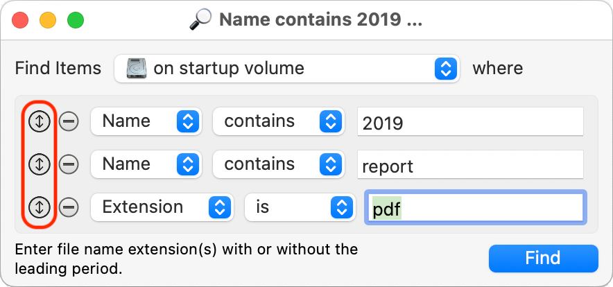 Find window with the cmd key held down